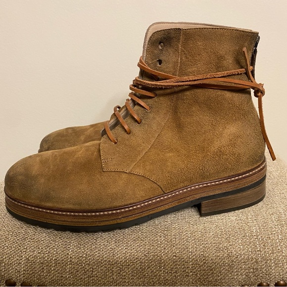 $1,245 Marsèll Men’s suede lace-up boots in Chestnut - Picture 9 of 16